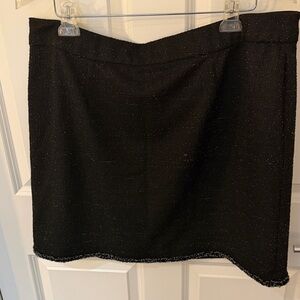 Lane Bryant Textured Black Women's Skirt - size 20
